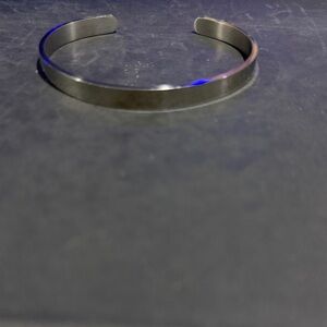 Minimalist Silver Womens Cuff Bracelet